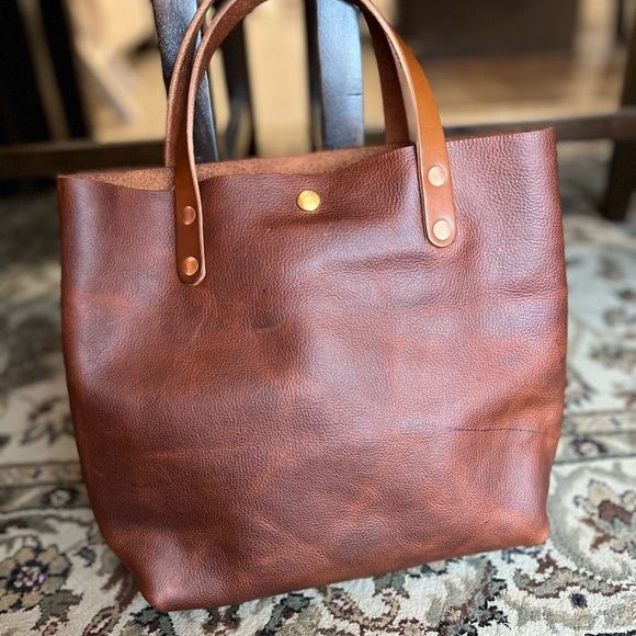 KMM & Co Handbags - (SOLD) KMM & Co Mini Tote in Tan Kodiak